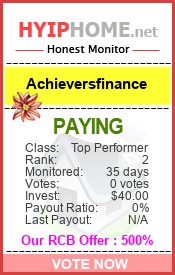 ACHIEVERSFINANCE details image on Hyip Home